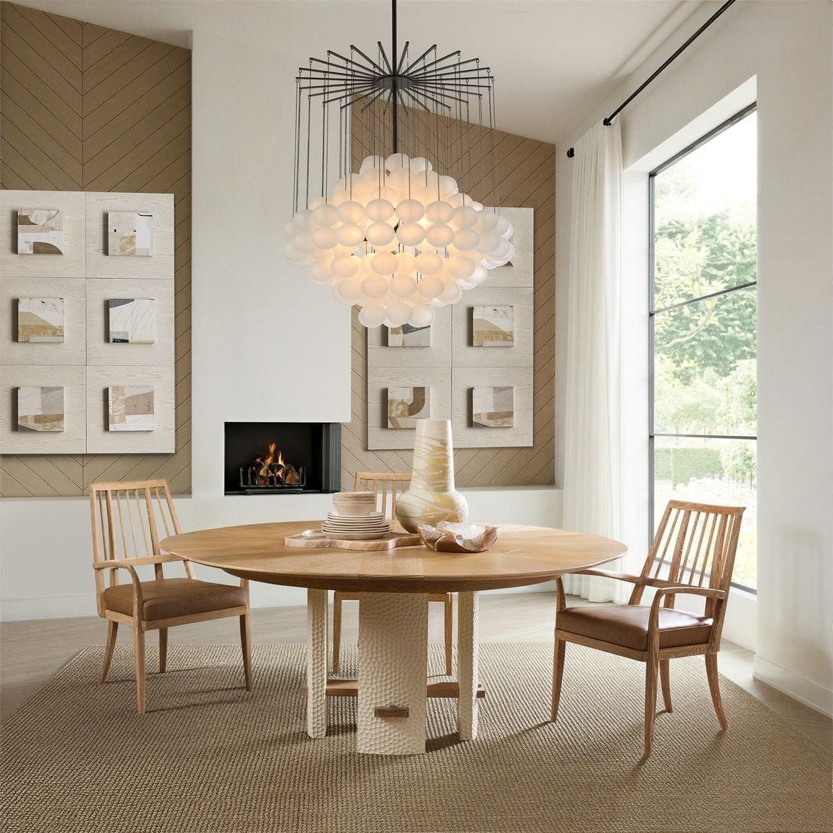 Uttermost Dining Hewn Extending Dining Table House of Isabella UK