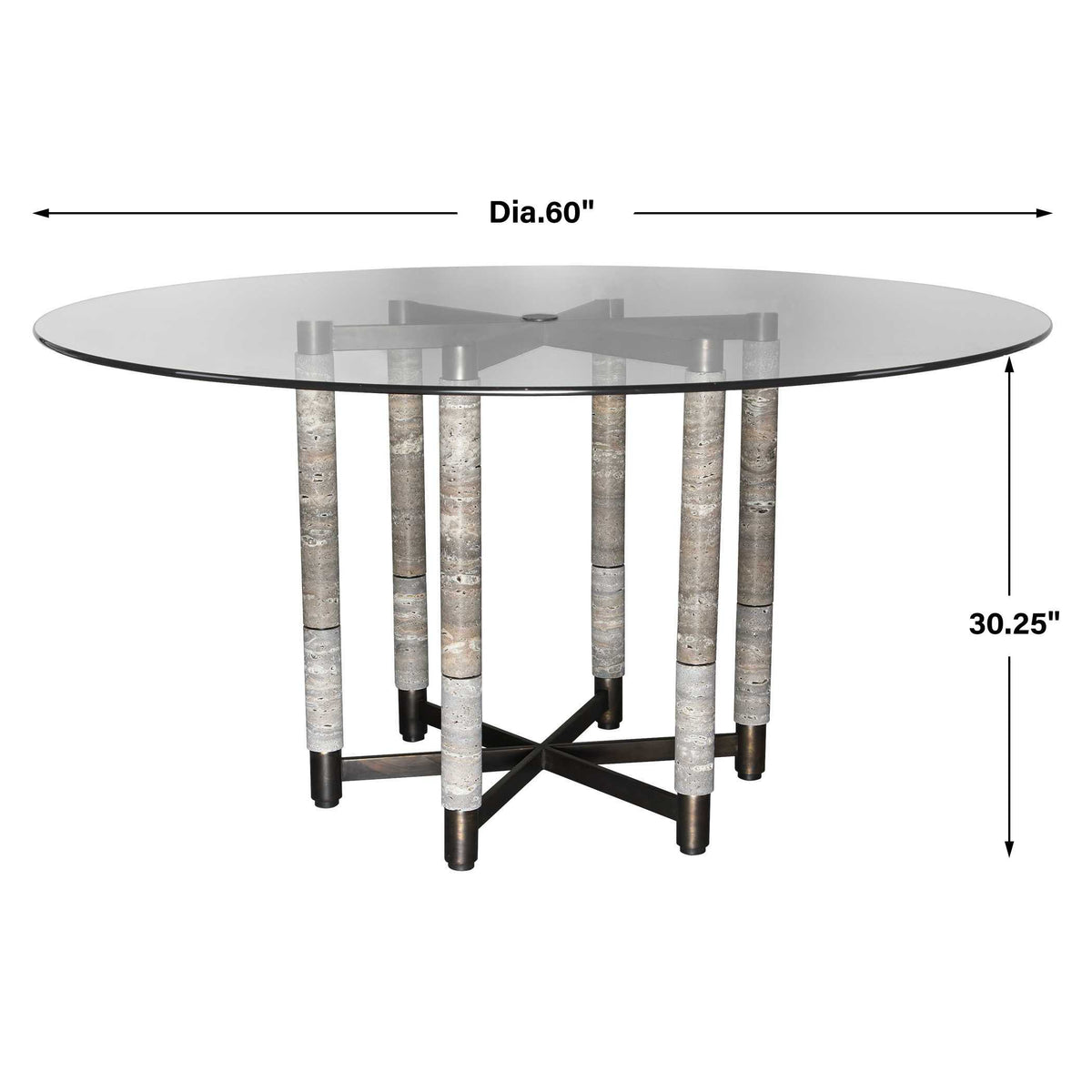 Uttermost Dining Hex Dining Table House of Isabella UK