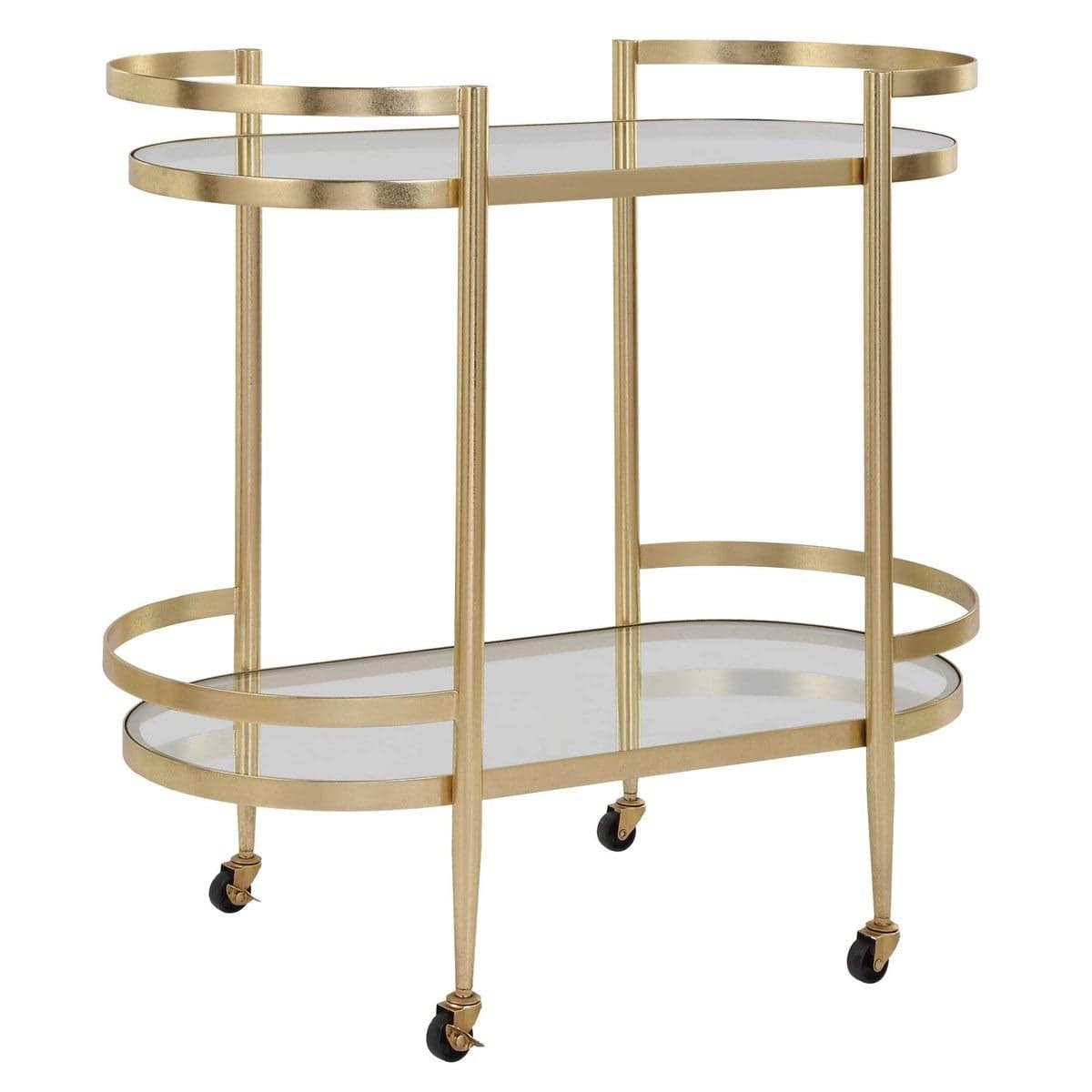 Uttermost Dining Isabelle Gold Bar Cart House of Isabella UK