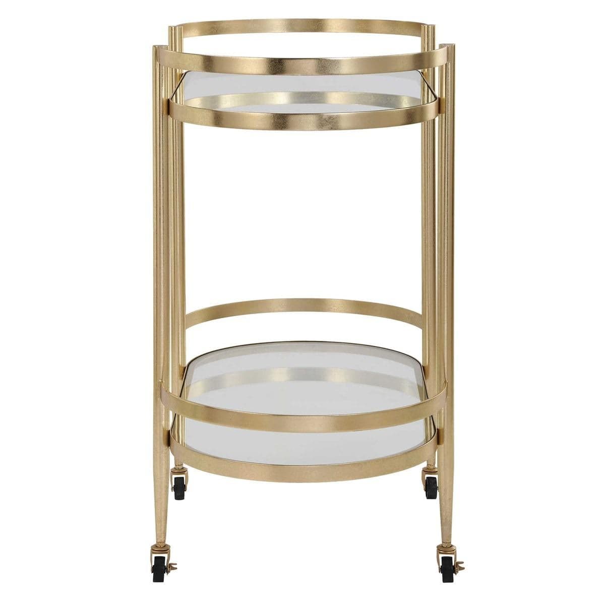 Uttermost Dining Isabelle Gold Bar Cart House of Isabella UK