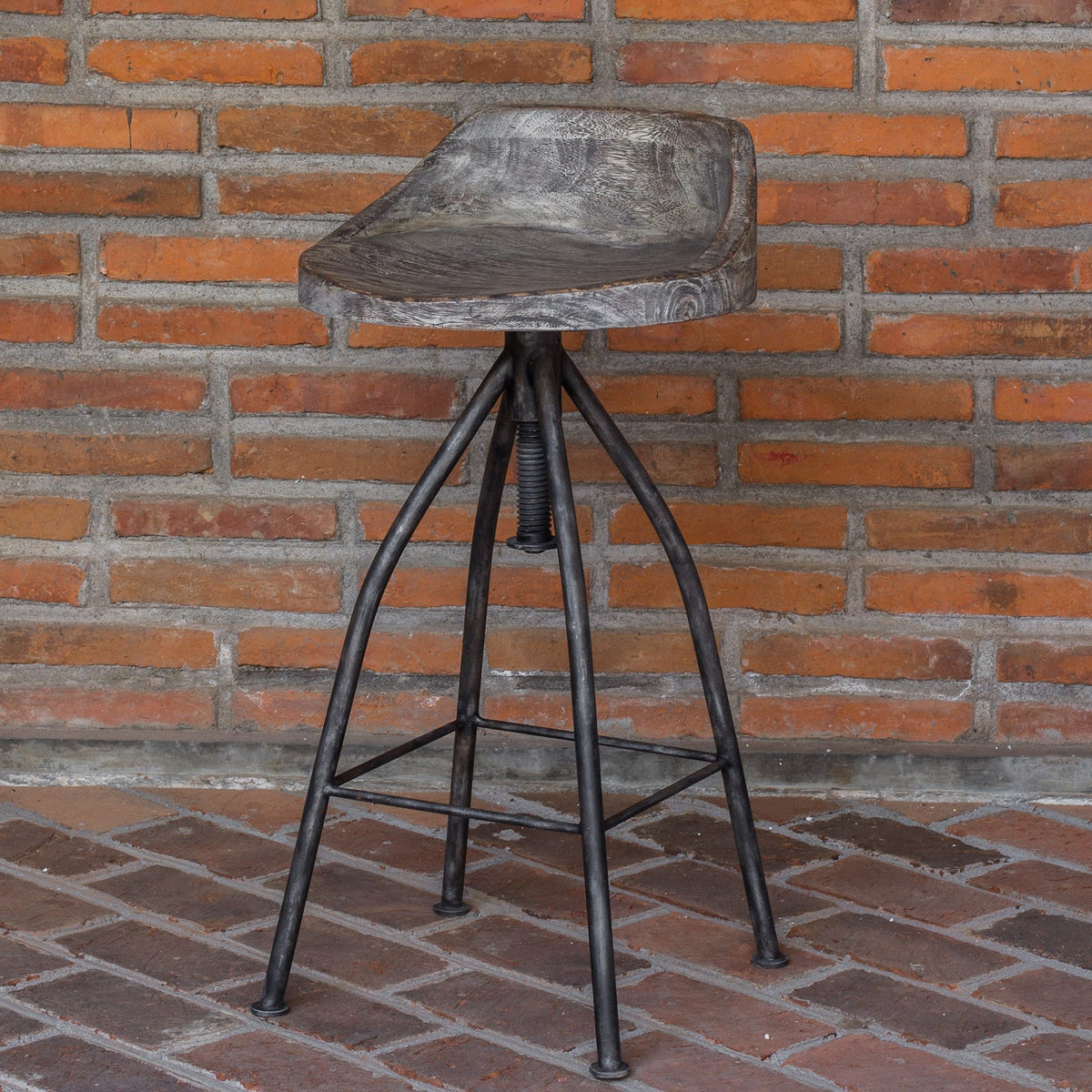 Uttermost Dining Kairu Wooden Bar Stool House of Isabella UK