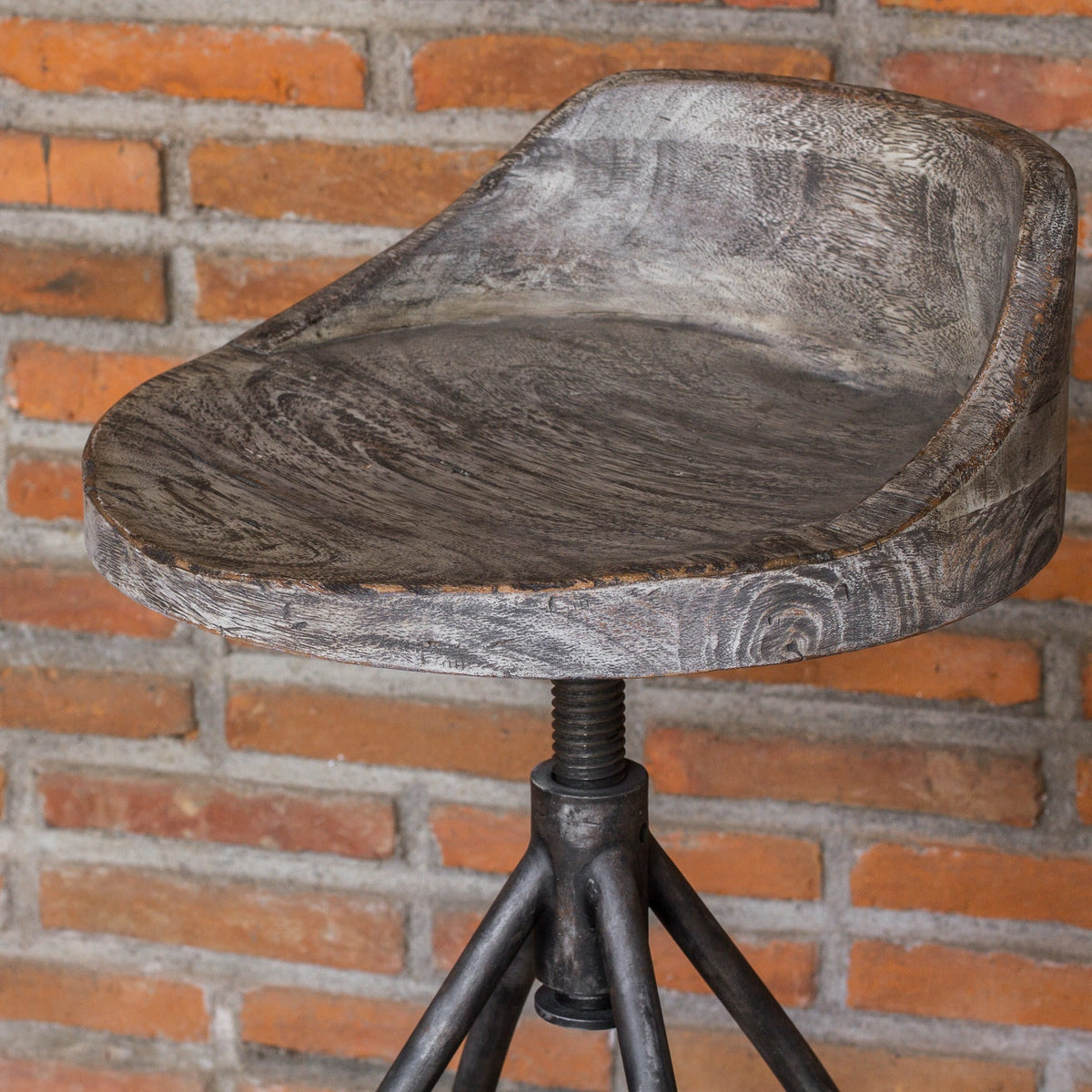Uttermost Dining Kairu Wooden Bar Stool House of Isabella UK
