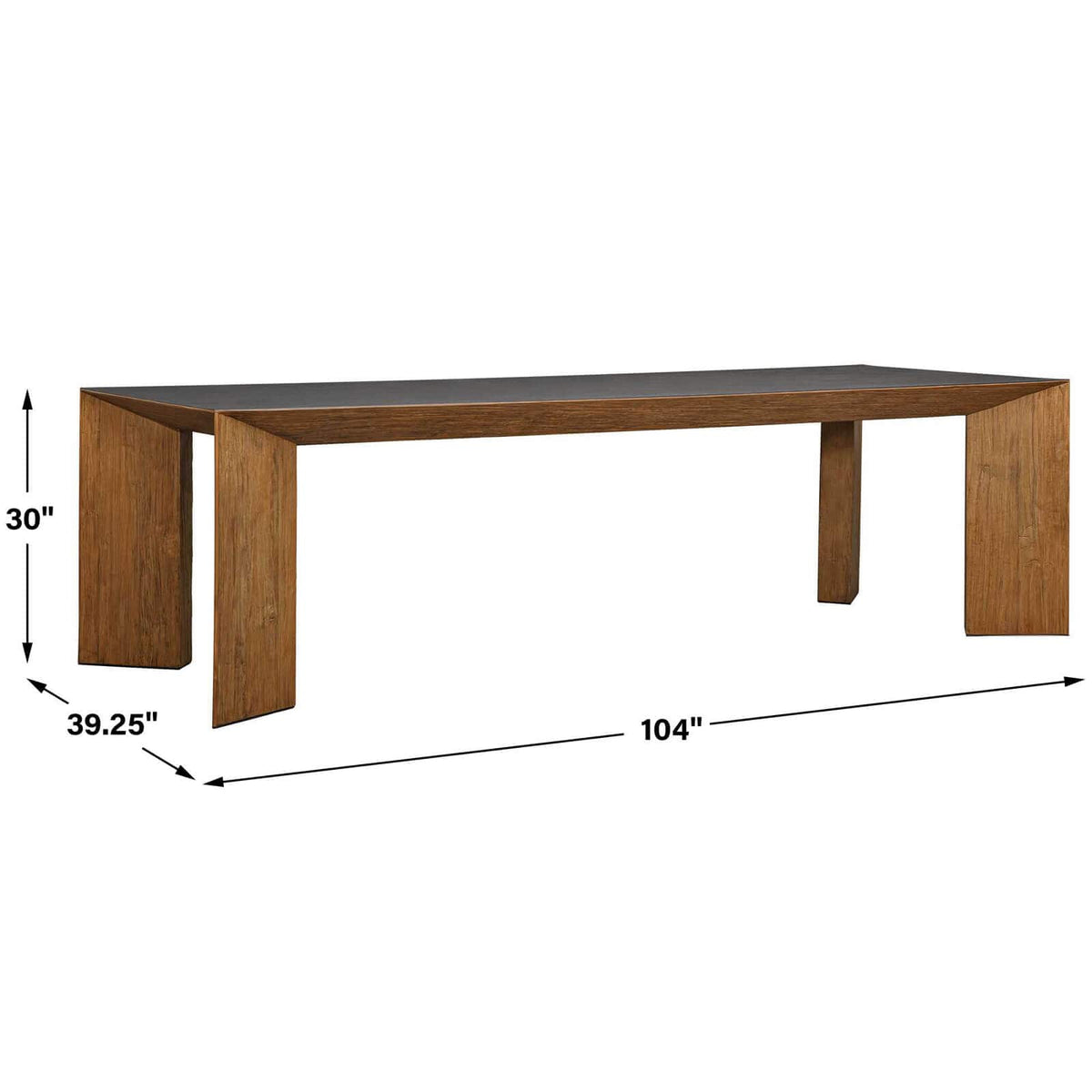 Uttermost Dining Kelvin Modern Dining Table - 264cm House of Isabella UK