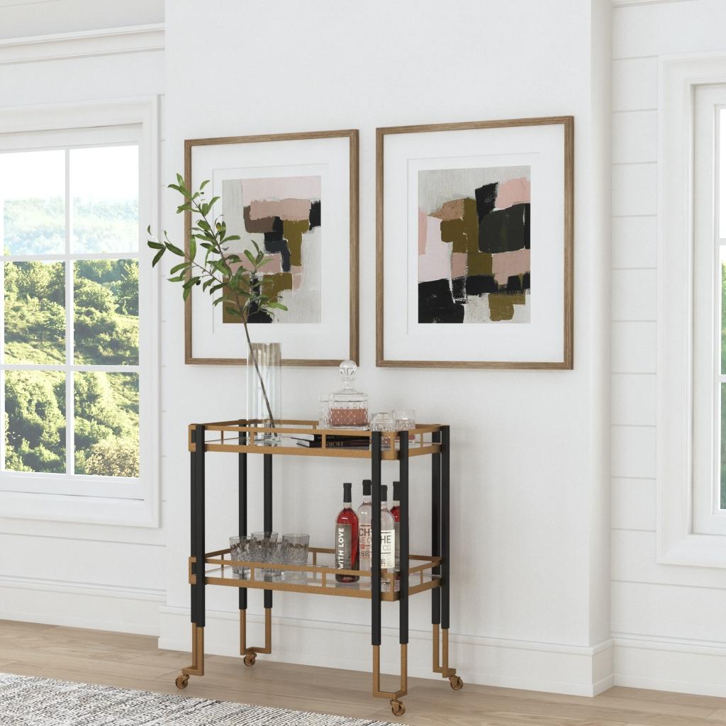 Uttermost Dining Kentmore Modern Bar Cart House of Isabella UK