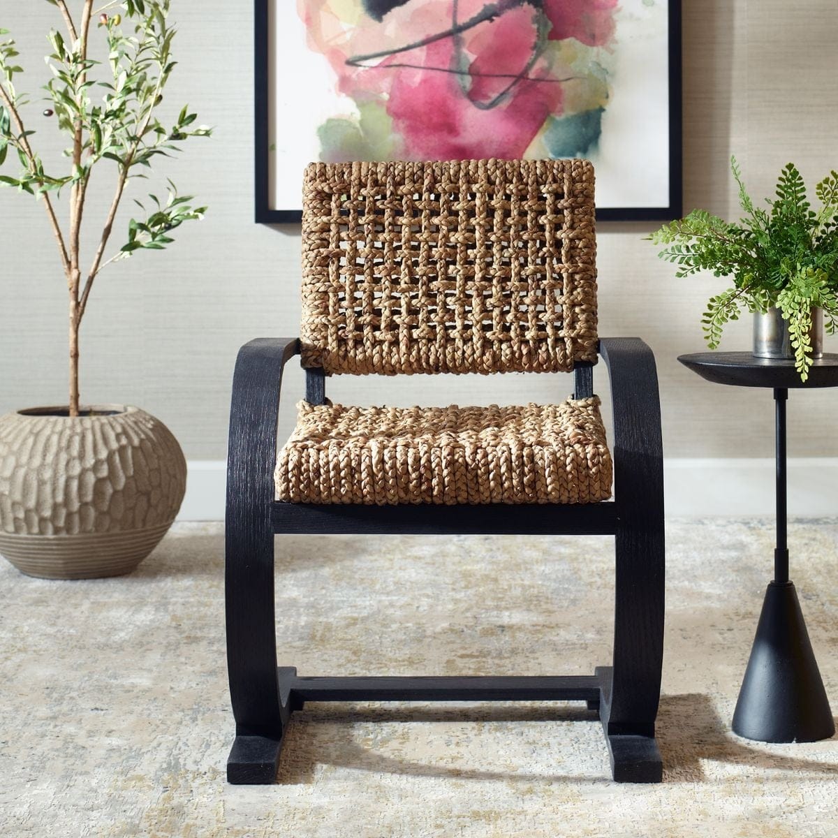 Uttermost Dining Rehema Dining Chair in Black House of Isabella UK
