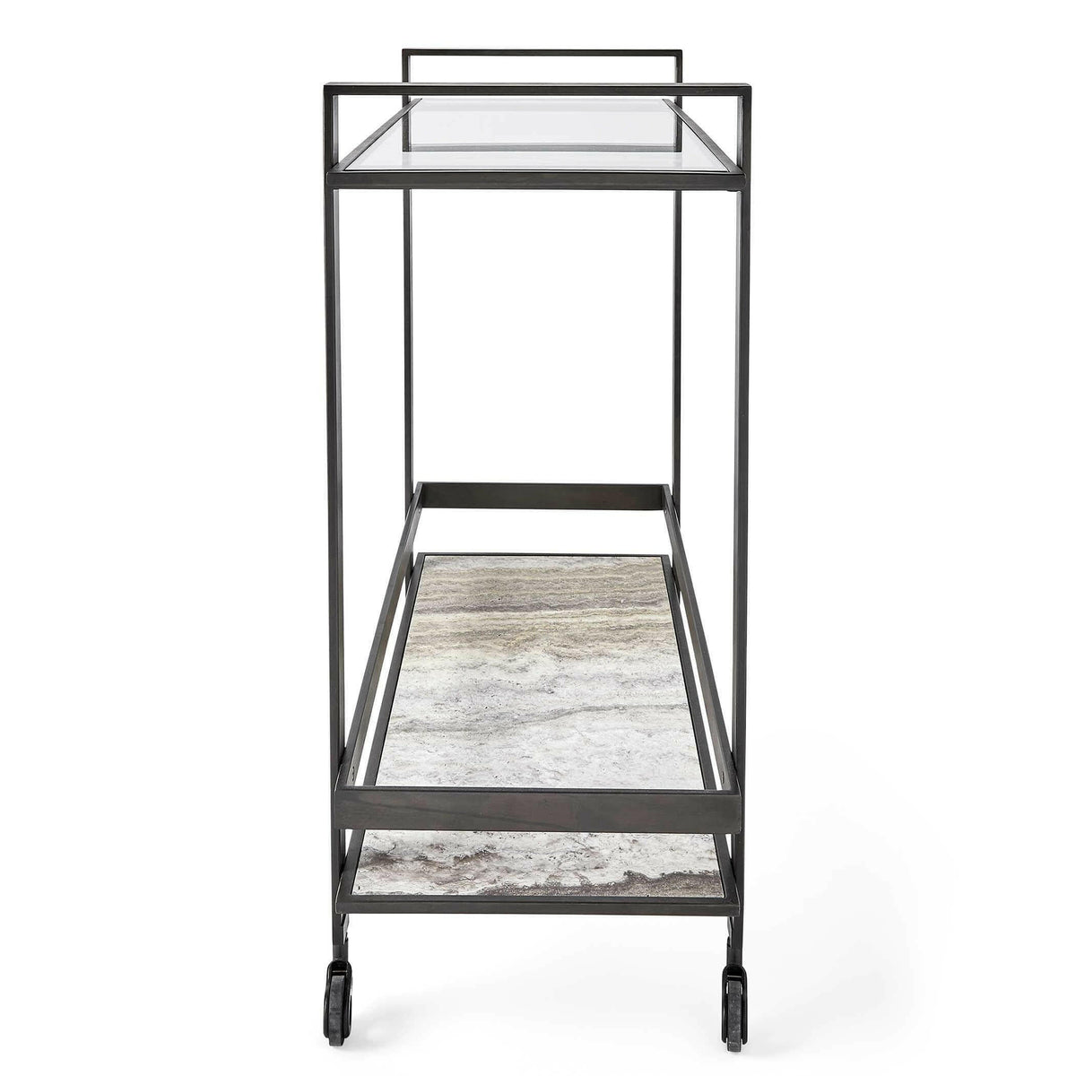 Roll Along Bar Cart - Bronze.
