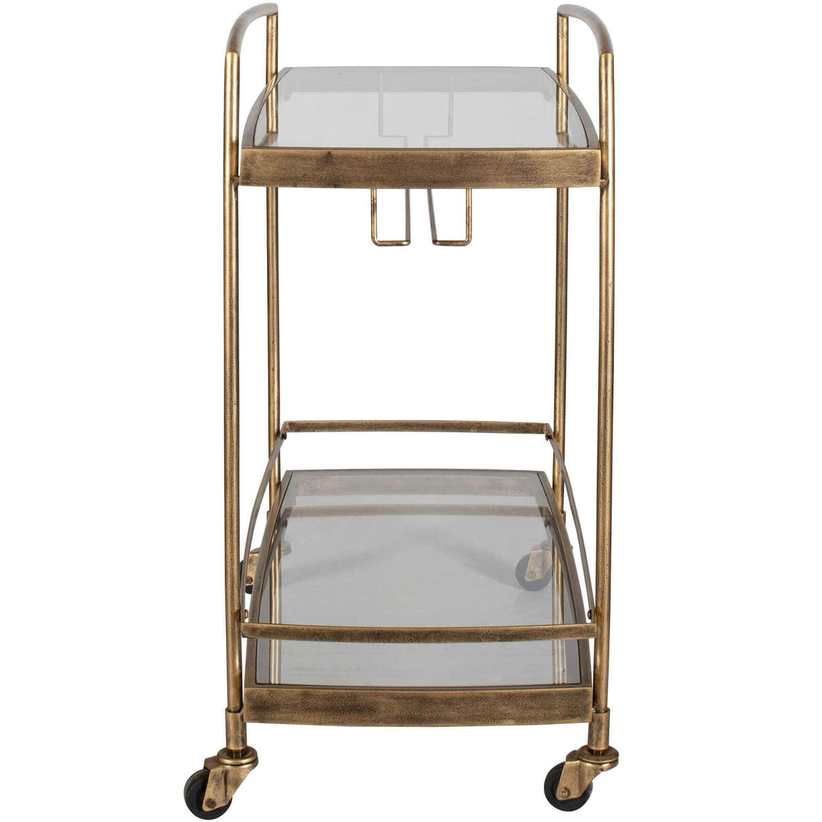 Uttermost Dining Scarritt Antique Brass Bar Cart House of Isabella UK