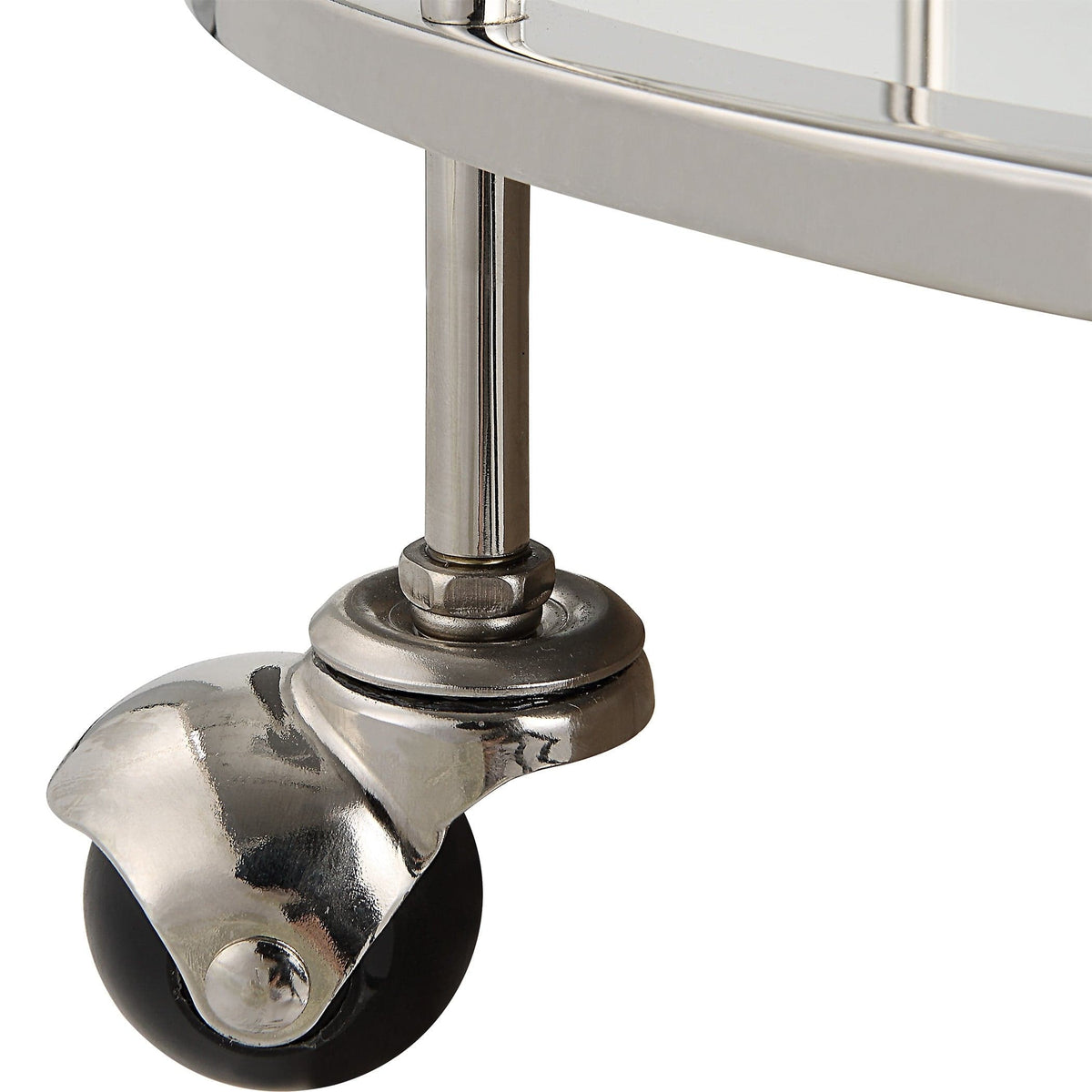 Uttermost Dining Spritz Chrome Bar Cart House of Isabella UK