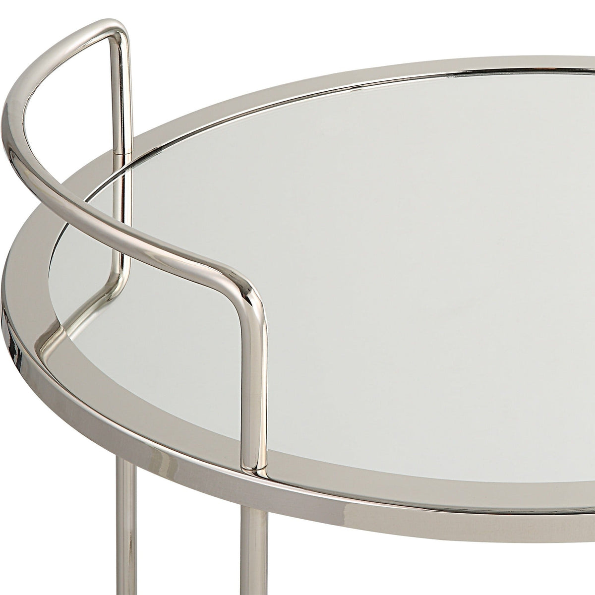 Uttermost Dining Spritz Chrome Bar Cart House of Isabella UK