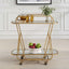 Uttermost Dining Swain Brass Serving Cart House of Isabella UK