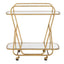 Uttermost Dining Swain Brass Serving Cart House of Isabella UK