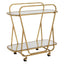 Uttermost Dining Swain Brass Serving Cart House of Isabella UK