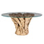 Uttermost Dining Teak Root Round Dining Table in Bleached House of Isabella UK