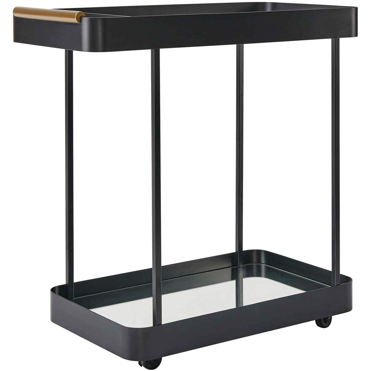 Uttermost Dining Vesper Iron Bar Cart in Black House of Isabella UK