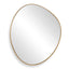 Distort Antique Brass Mirror