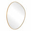 Distort Antique Brass Mirror