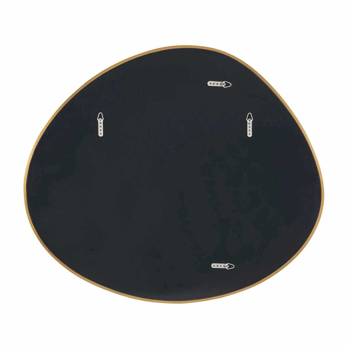 Distort Antique Brass Mirror