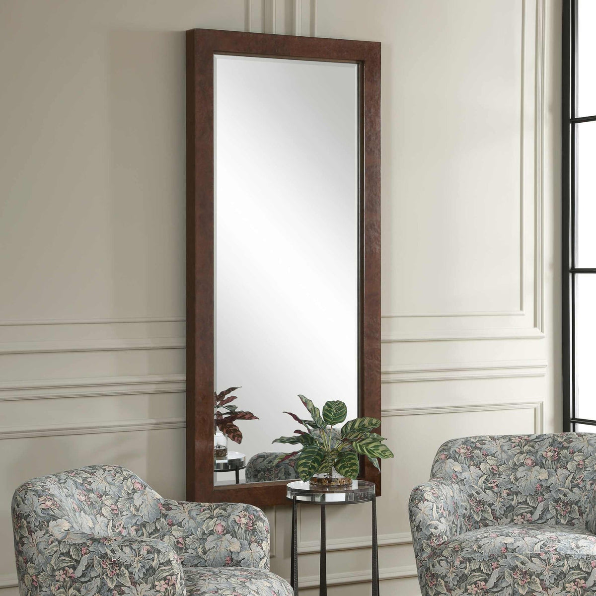 Durant Tall Wood Mirror