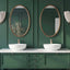 Ellis Beaded Brass Oval Mirror