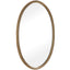 Ellis Beaded Brass Oval Mirror