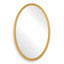 Elstree Antique Brass Oval Mirror
