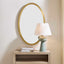 Elstree Antique Brass Oval Mirror
