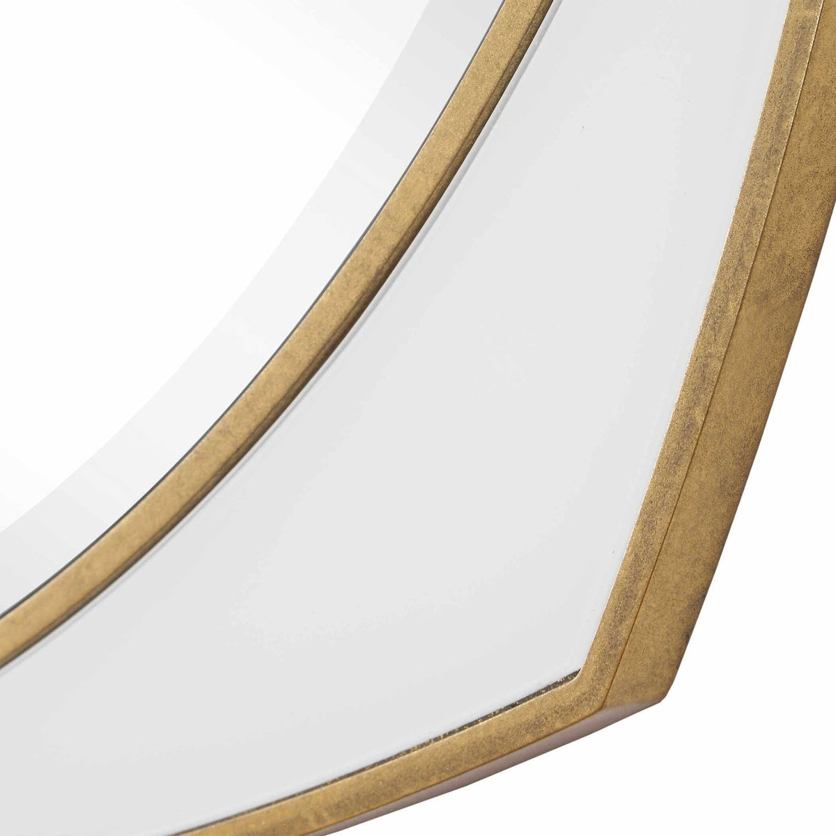 Estella White Round Mirror