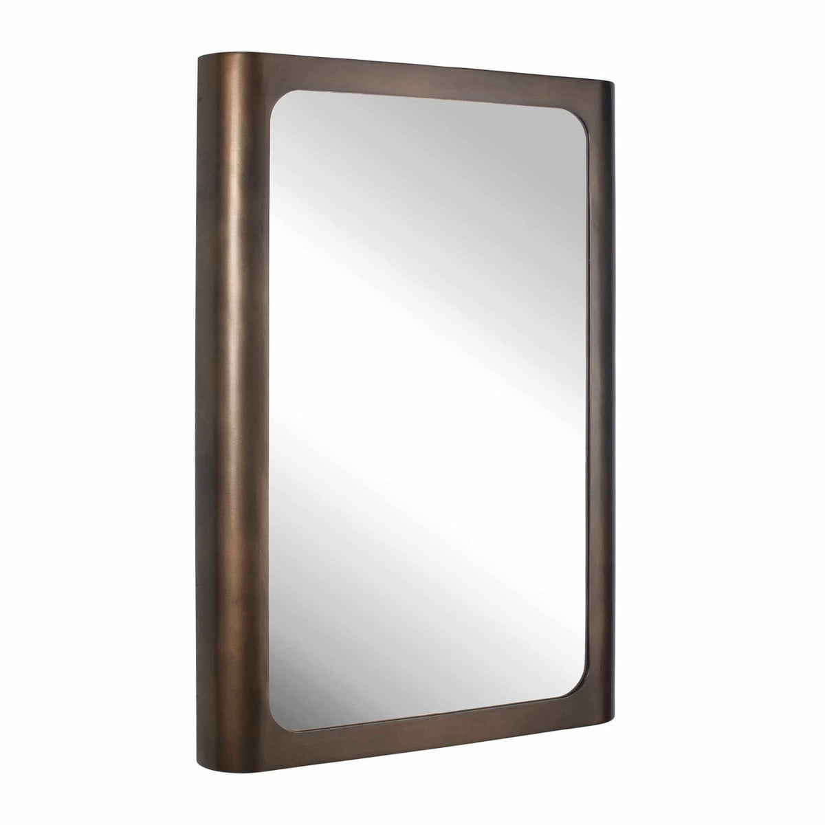 Fischer Curved Edge Gold Bronze Mirror