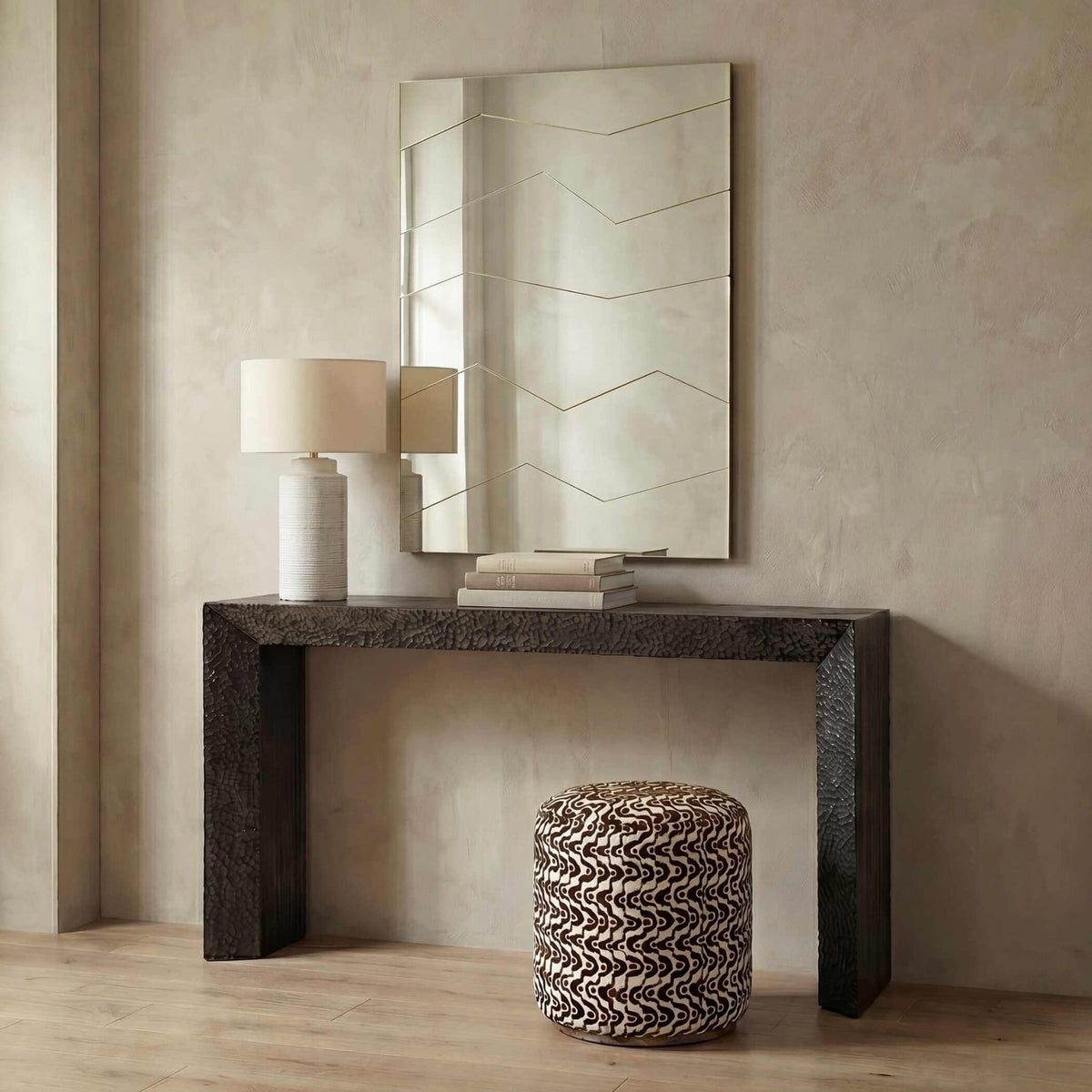 Fracture Segmented Panel Rectangular Mirror