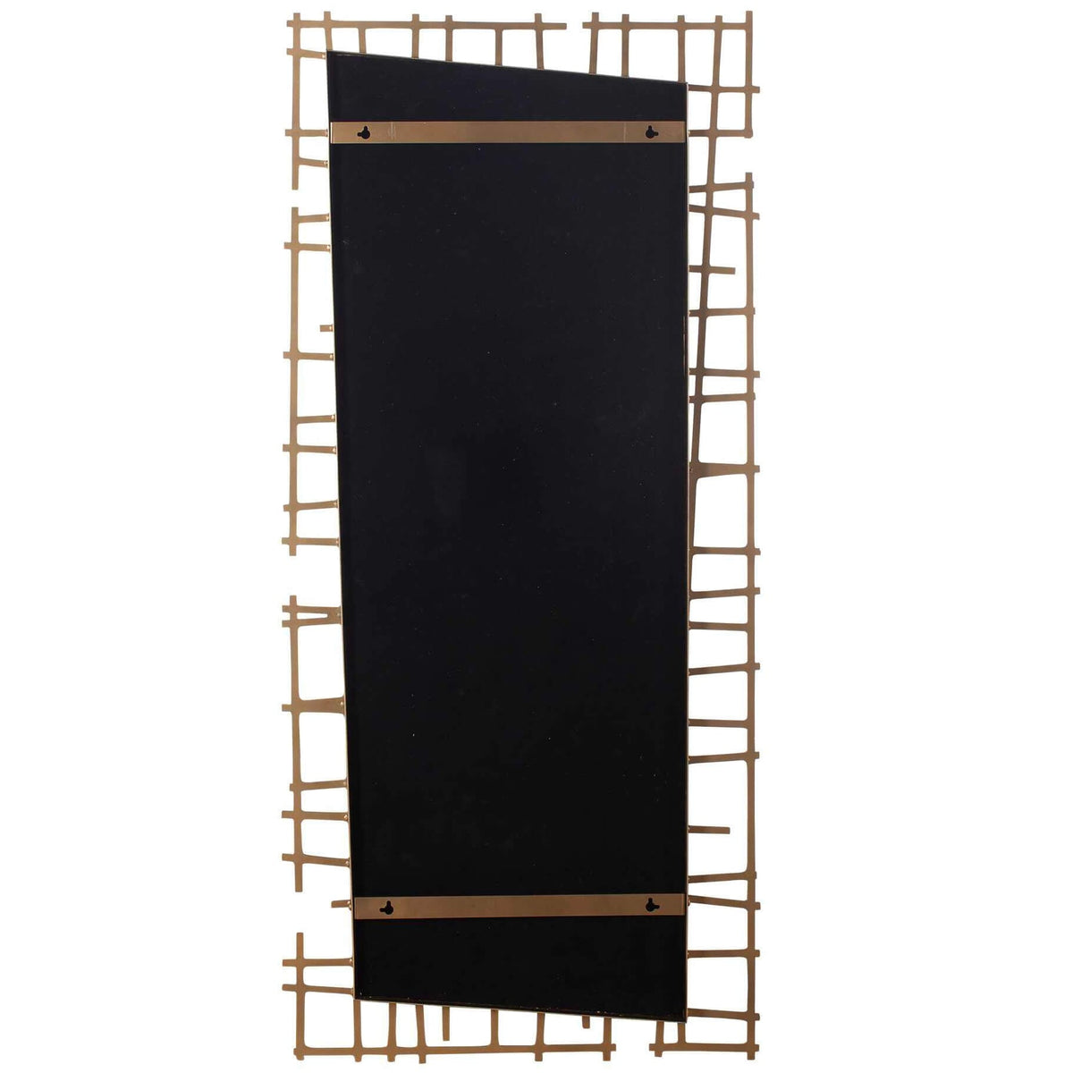 Golden Intersection Mirrored Wall Decor