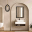 Guerra Walnut & Brass Mirror