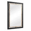 Guerra Walnut & Brass Mirror