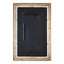 Guerra Walnut & Brass Mirror