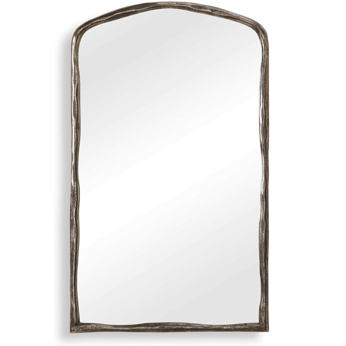 Hammered Antique Nickel Arch Mirror