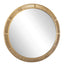 Heart Of Gold Round Mirror
