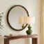 Helia Brass Round Mirror