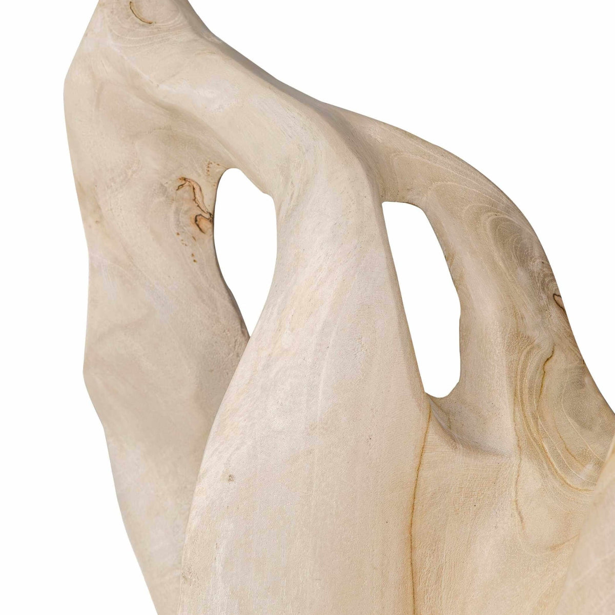 Hollow Form Indoor-Outdoor Teak Sculpture