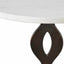 Ila Round White Drink Table