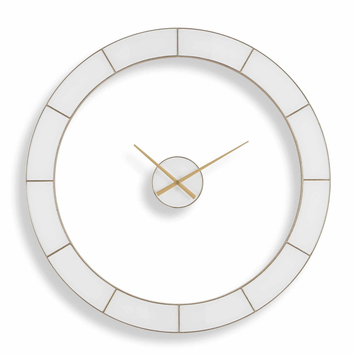 Ivory Halo Minimalist Wall Clock