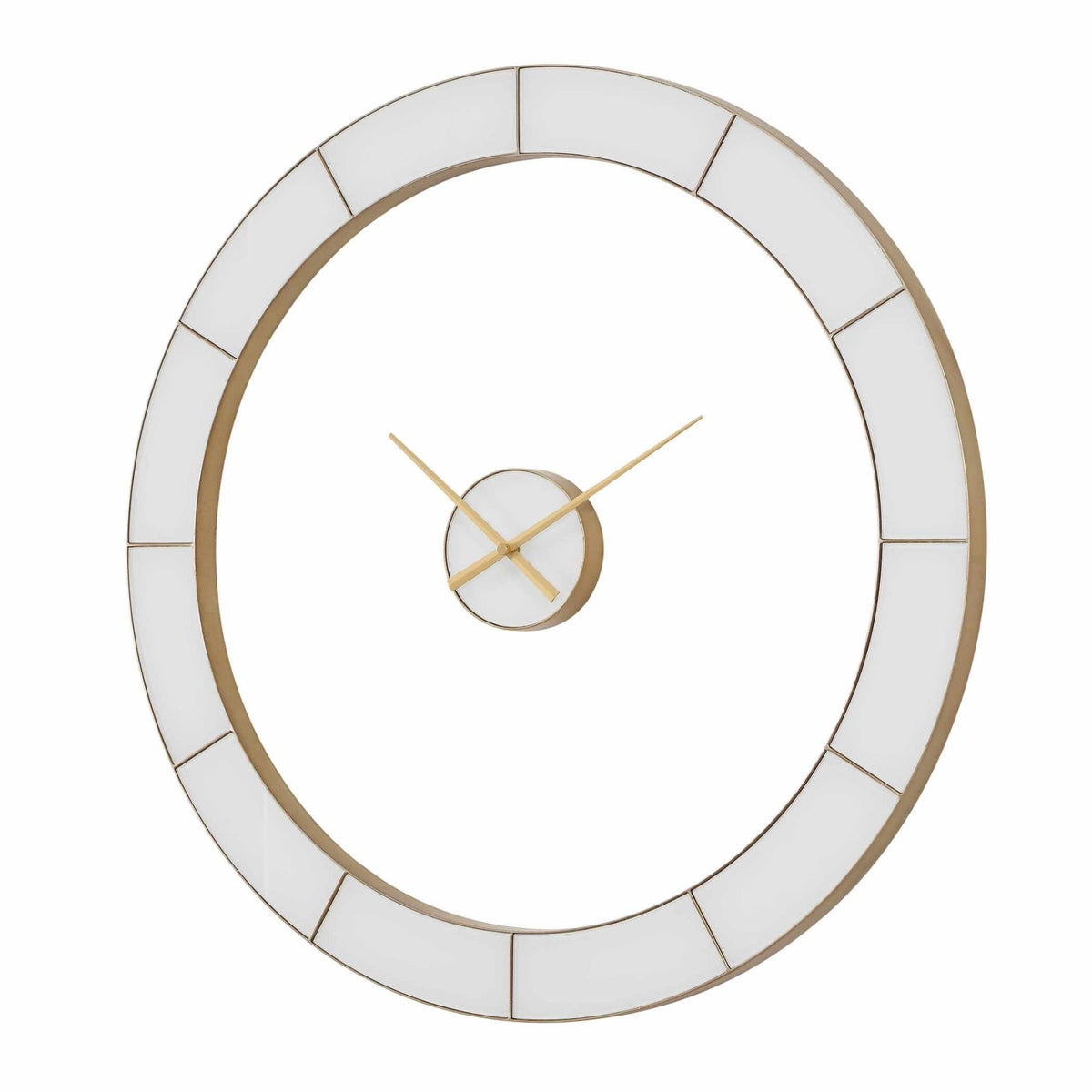 Ivory Halo Minimalist Wall Clock
