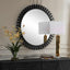Jael Round Iron Bands Mirror