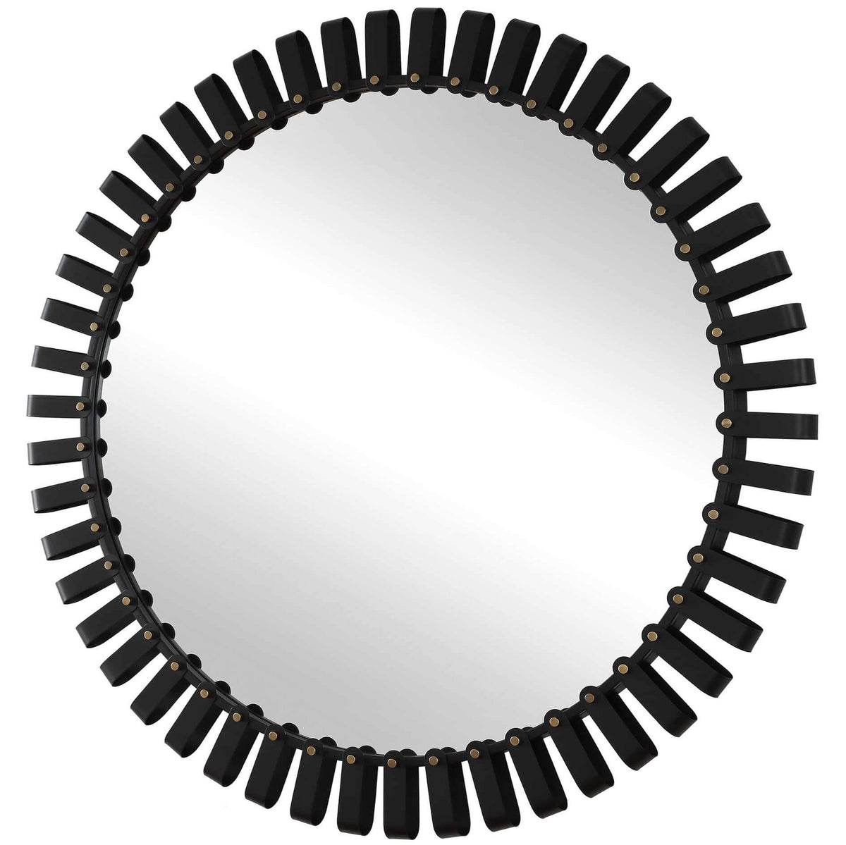 Jael Round Iron Bands Mirror
