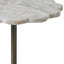 Lana Scalloped Marble Drink Table