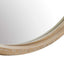 Landry Round Light Wood Mirror