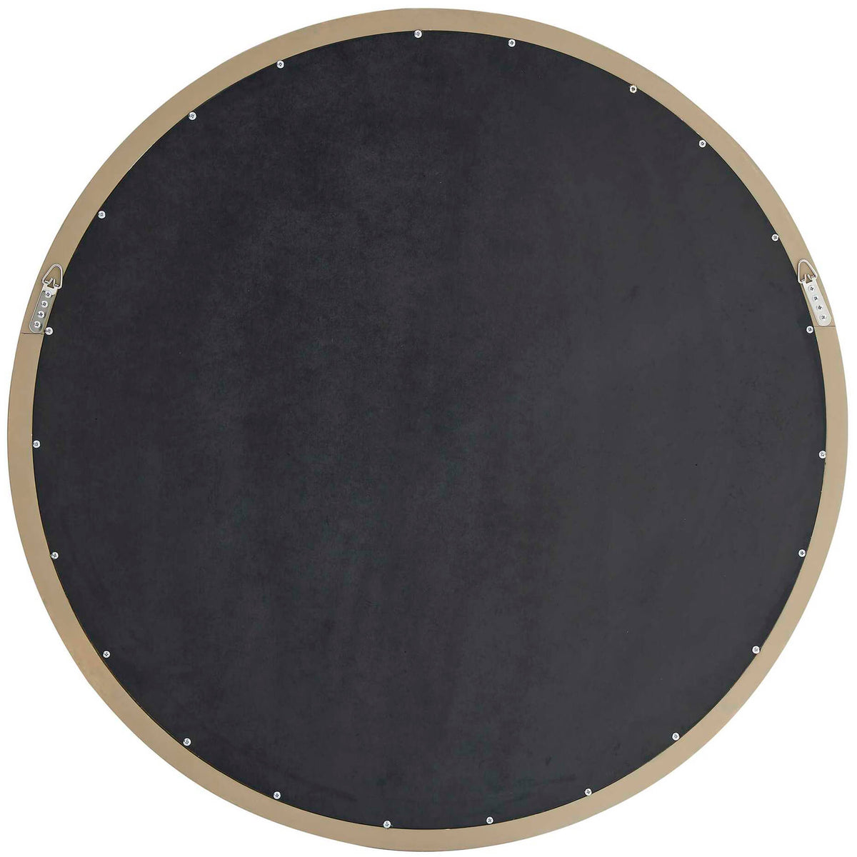Landry Round Light Wood Mirror