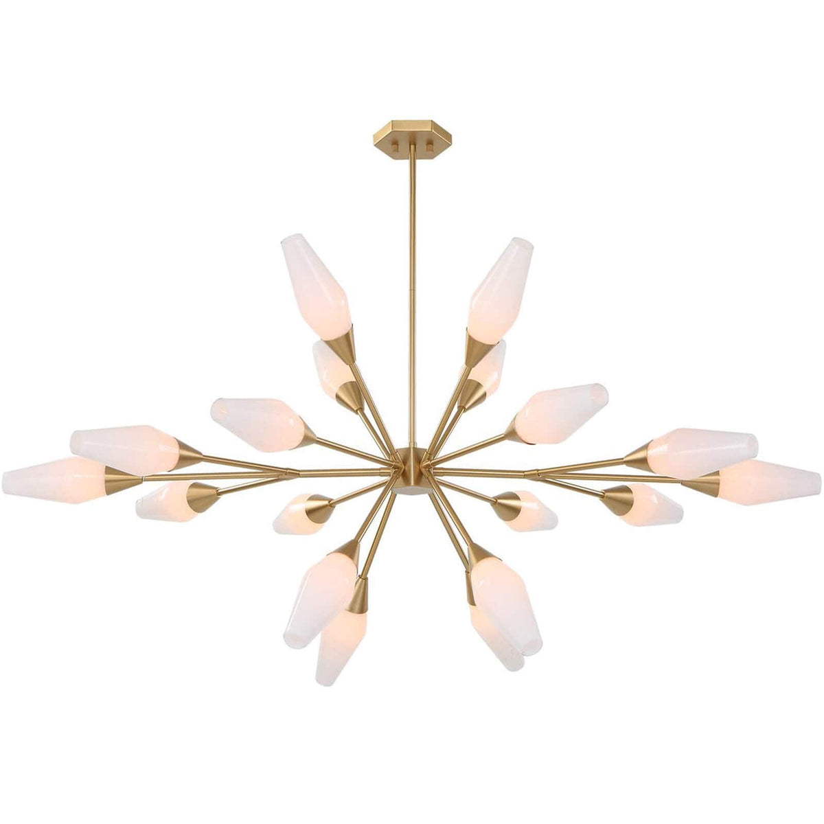Uttermost Lighting Agapanthus 18 Light Pendant in Brass House of Isabella UK