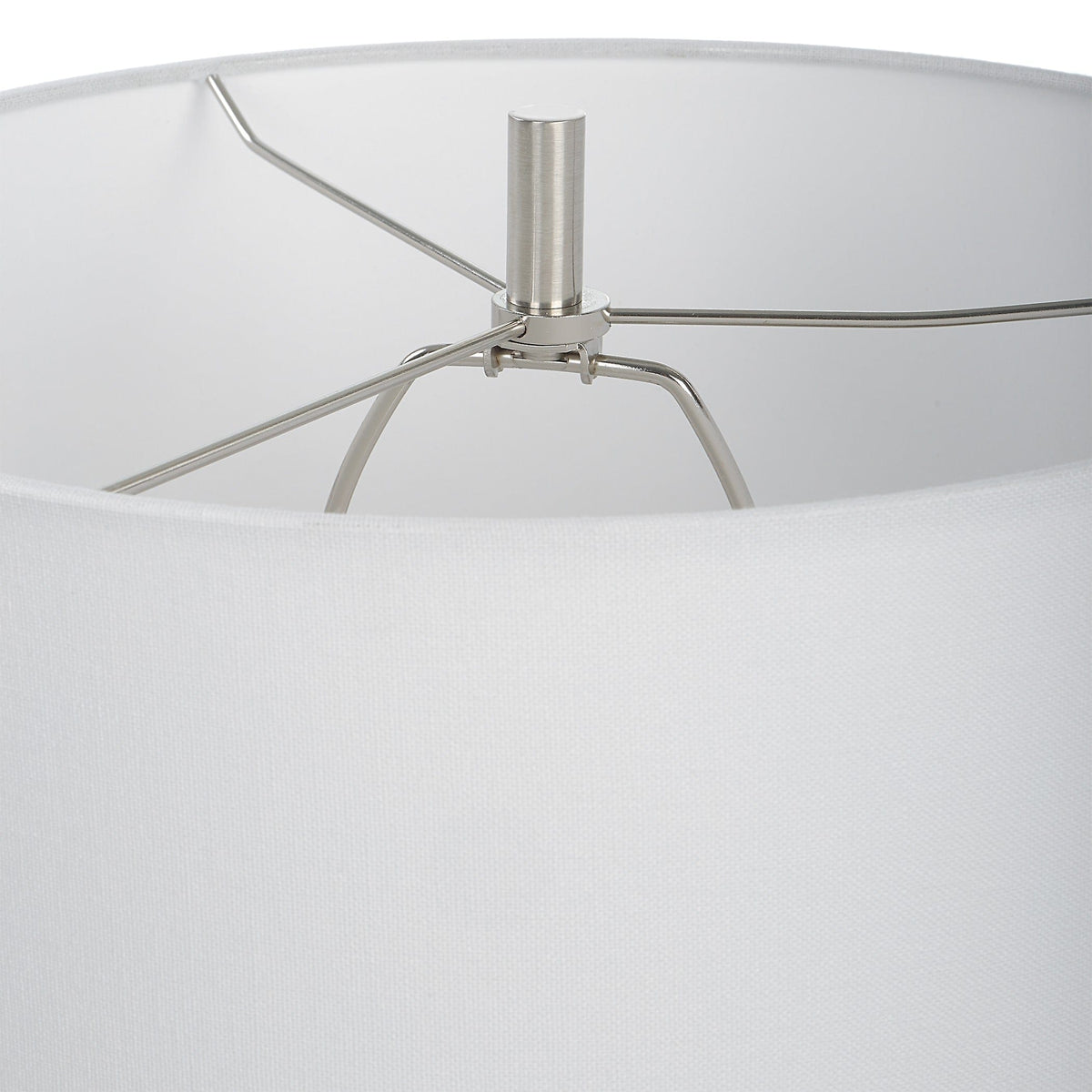 Uttermost Lighting Ascent White Geometric Table Lamp House of Isabella UK