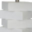 Uttermost Lighting Ascent White Geometric Table Lamp House of Isabella UK