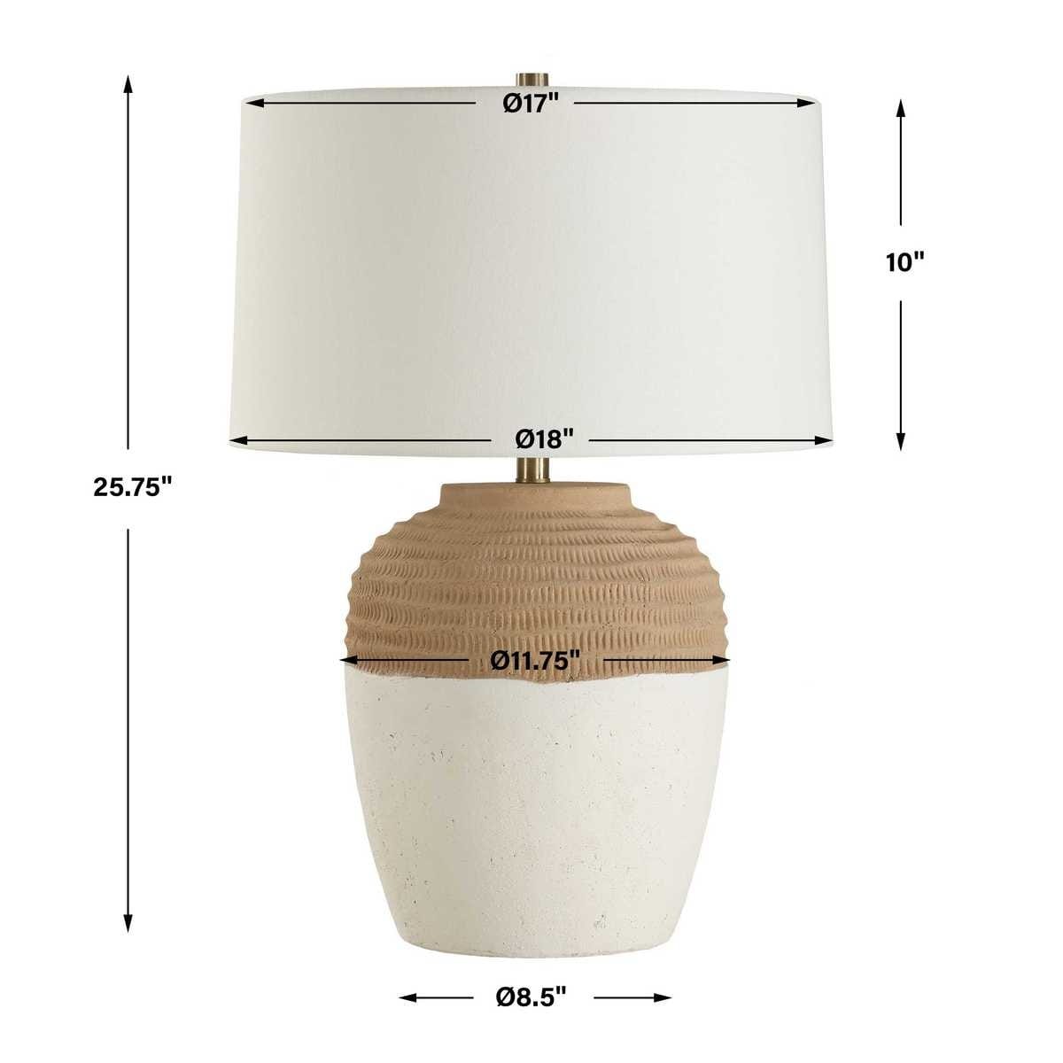 Uttermost Lighting Bellaby Terracotta Table Lamp House of Isabella UK