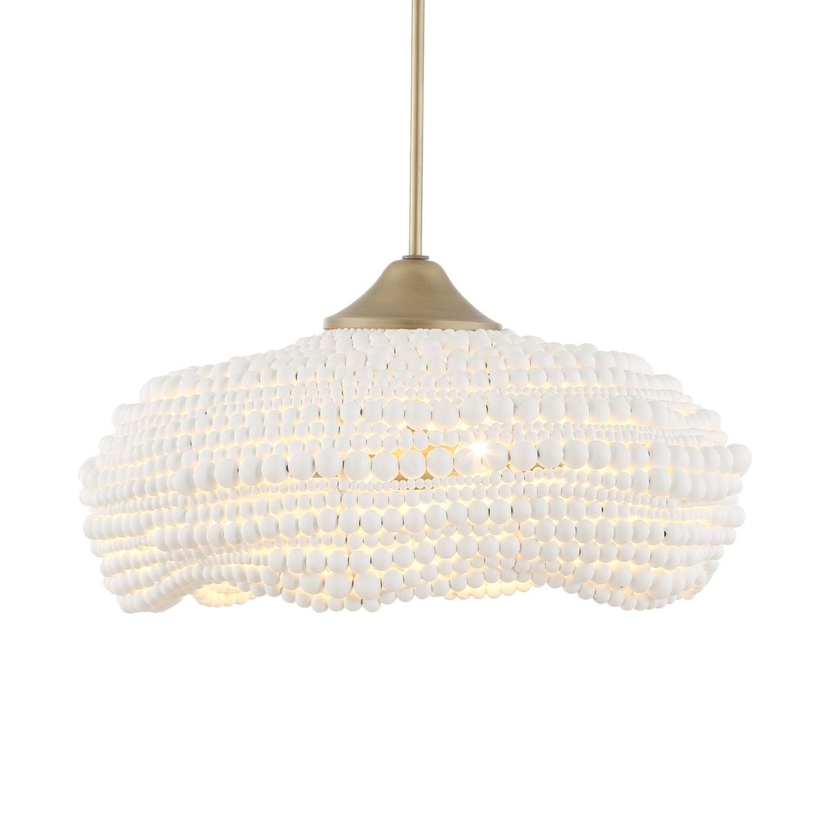 Uttermost Lighting Biddeford White Beaded 5-Light Pendant House of Isabella UK